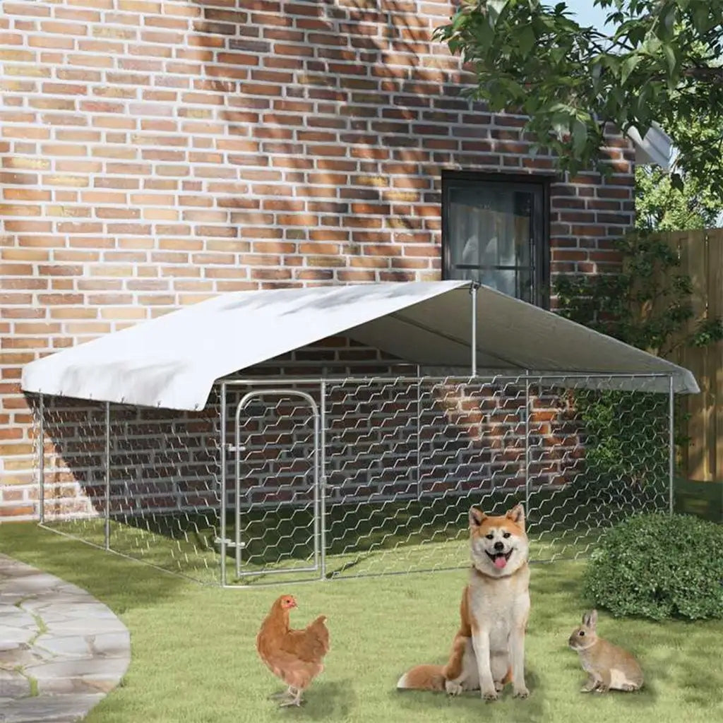 vidaXL Dog playpen with canopy, 300 x 300 x 150 cm Manufacturer code 171501