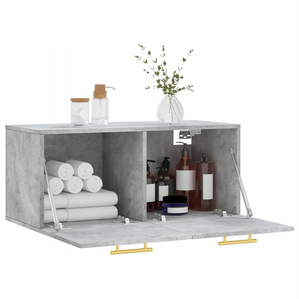 vidaXL Hanging cabinet, grey concrete, 80x36,5x35 cm Manufacturer code 830088
