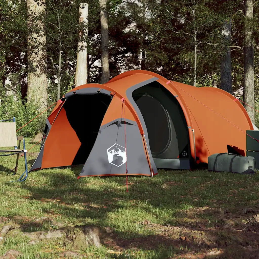 vidaXL Hiking tent, 2-person, orange, waterproof Brand VidaXL
