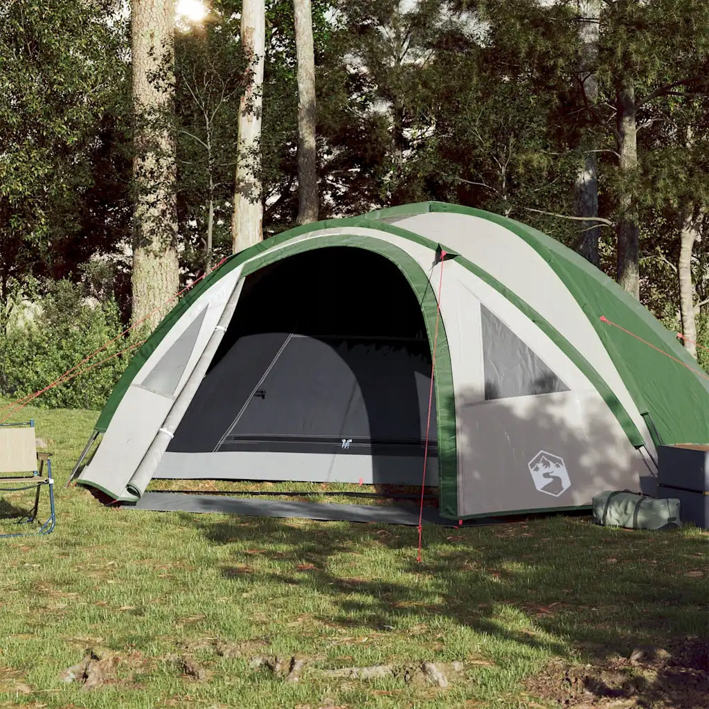 vidaXL Hiking tent, 4-person, dome, green, waterproof Brand VidaXL