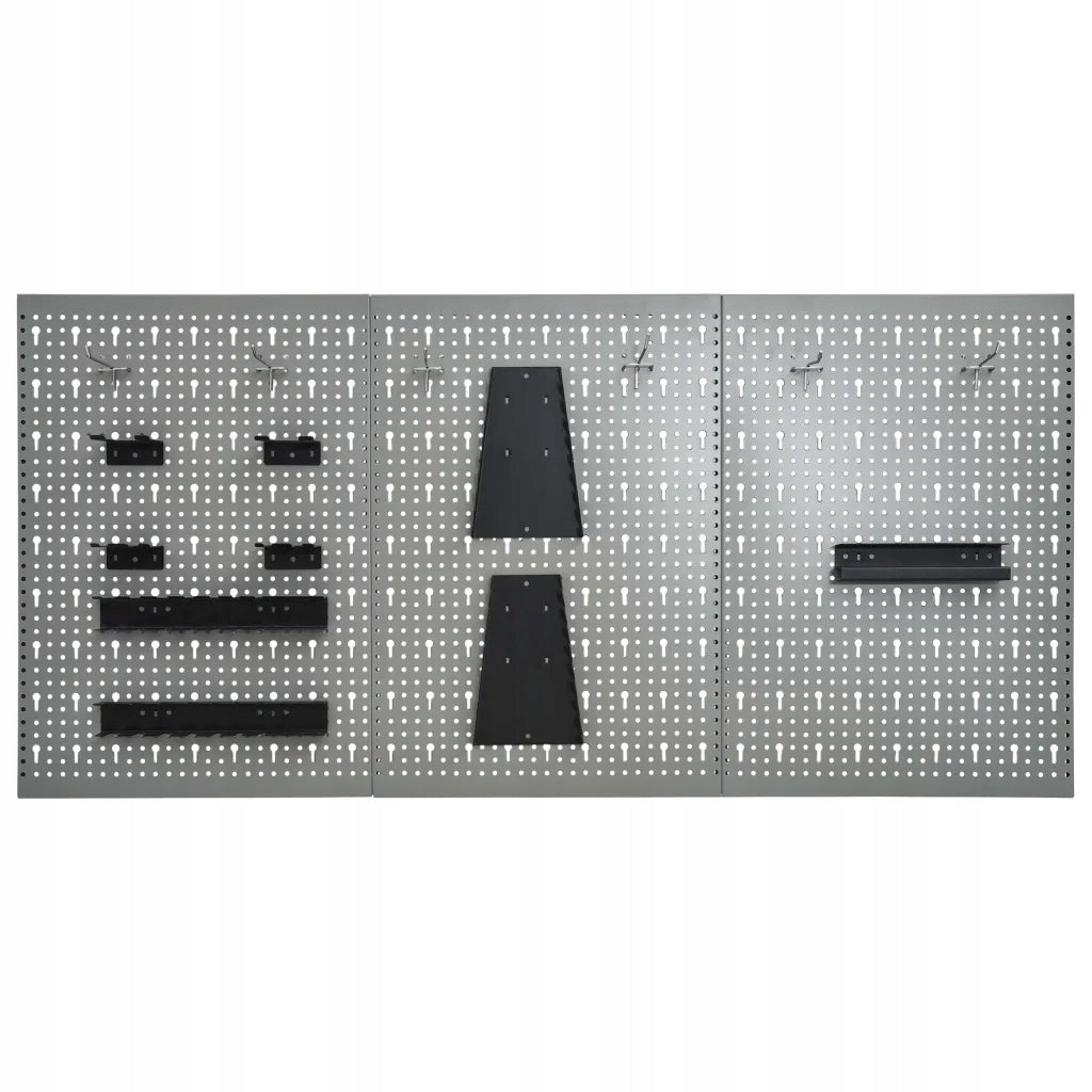 vidaXL Perforated Wall Plates, 3 Pack, 40x58 cm, Steel Product weight with unit packaging 4.5 kg