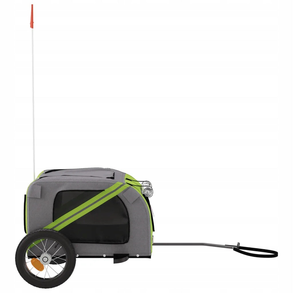 vidaXL Pet Bike Trailer, Oxford Fabric and Iron Main material metal