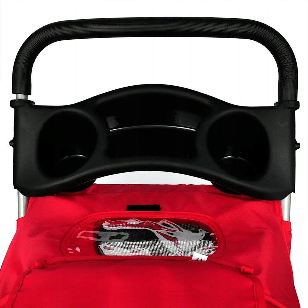 vidaXL Pet Stroller, Red