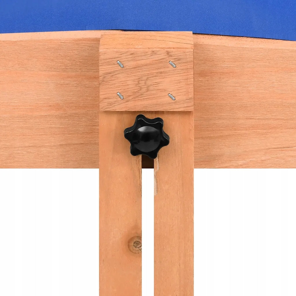 vidaXL Sandbox with roof, fir wood, 112x112x112 cm