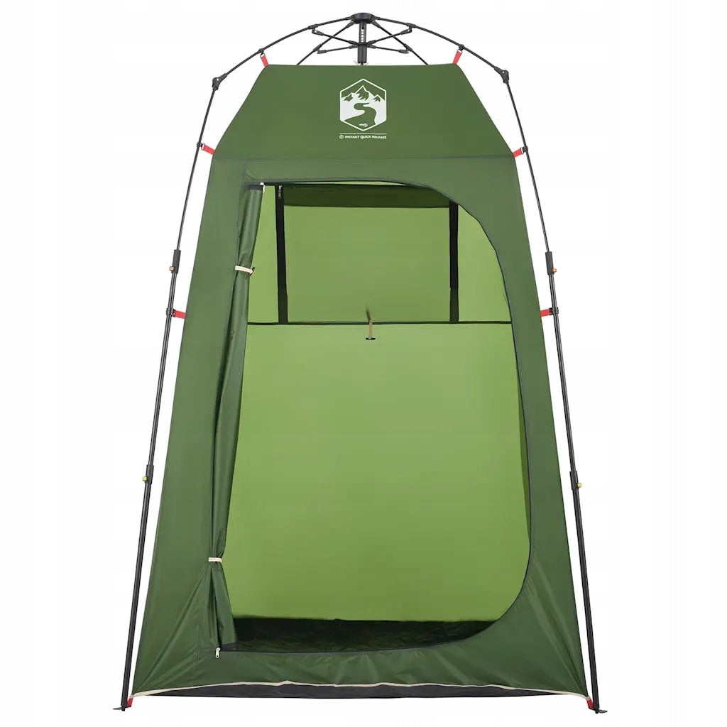 vidaXL Shower tent, green, quick folding, waterproof Number of entrances 1