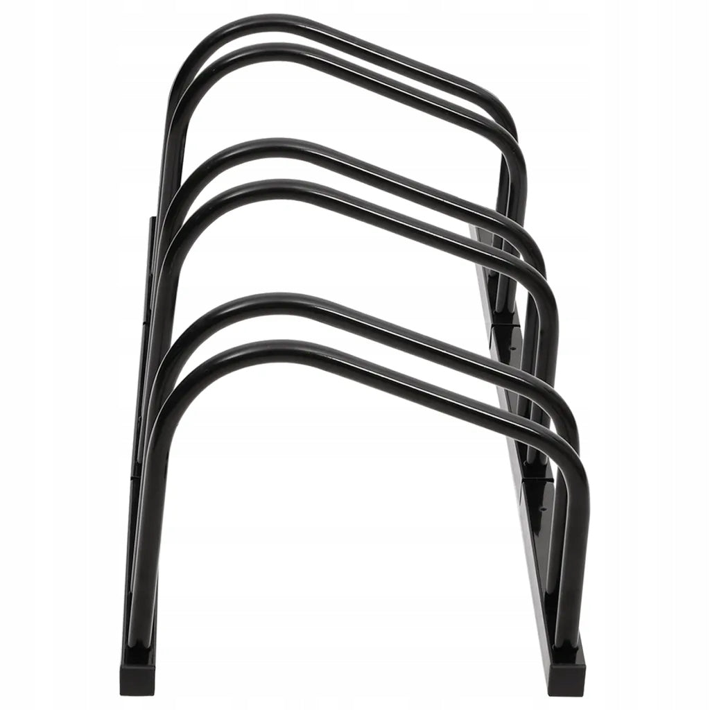 vidaXL Stand for 3 bicycles, black, steel Product weight with unit packaging 3.25 kg