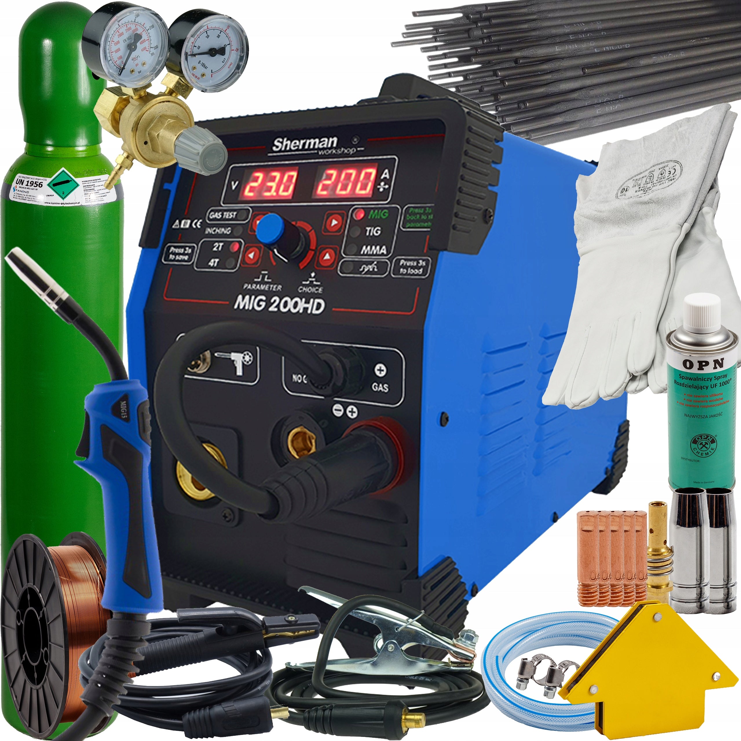 welding machine Sherman MIGOMAT SYNERGY SHERMAN 200HD set 3