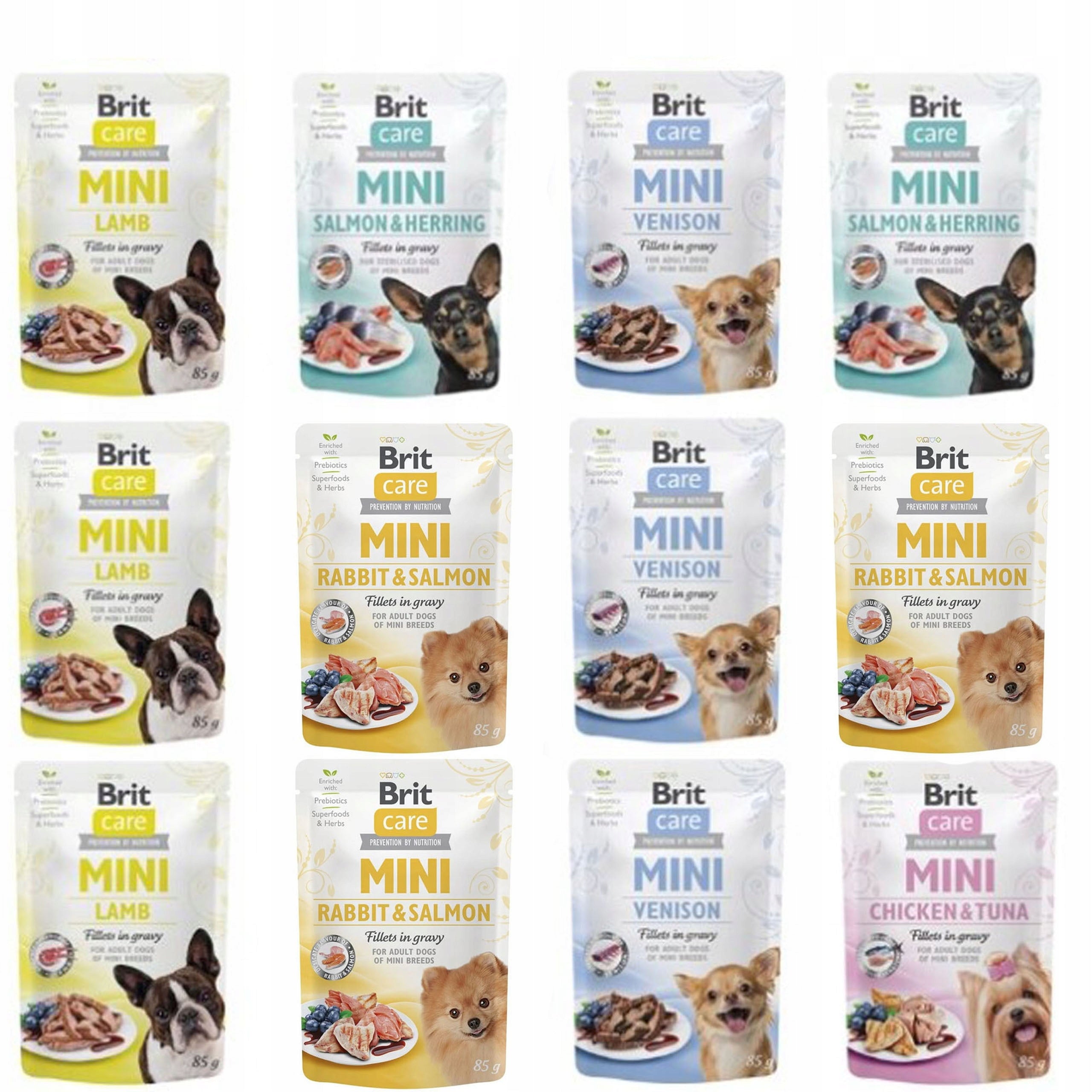 wet dog food York Maltese BRIT CARE MINI mix of flavors 12x85g for