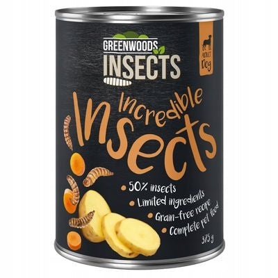 wet food Greenwoods Insects, insects with potatoes and carrots 6 x 375g Manufacturer code 4062911013902