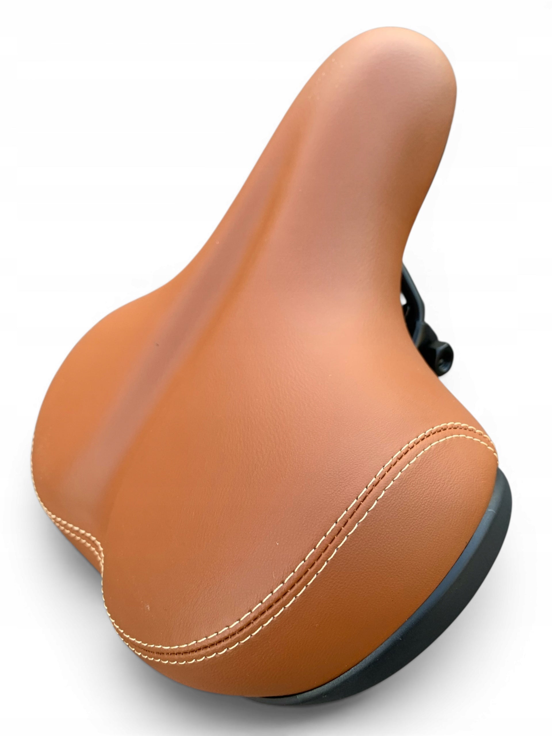 wide soft city bicycle saddle with ventilation and cushioning