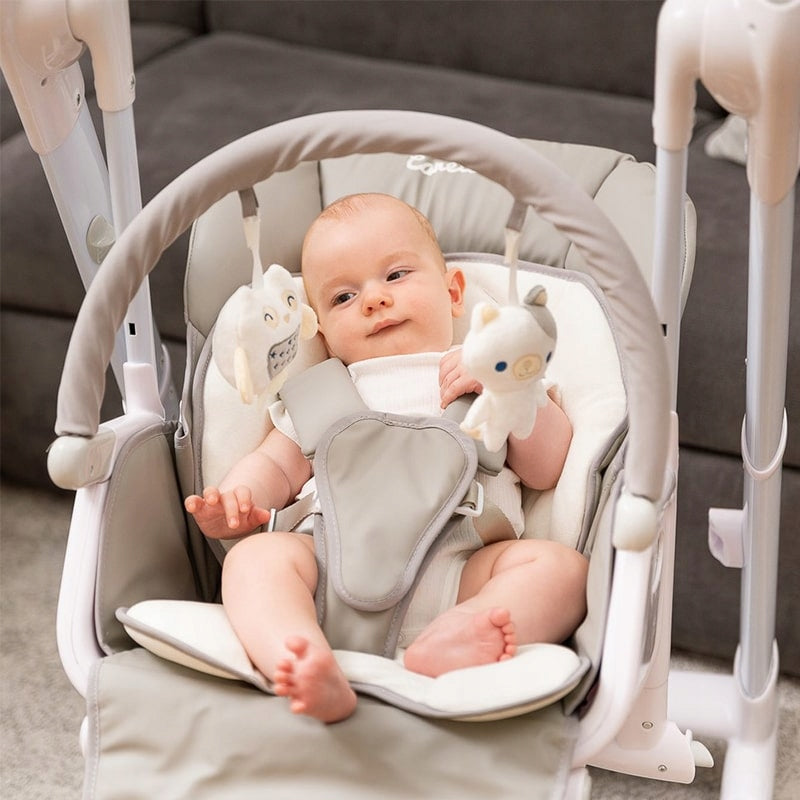 za30d Highchair Feeding 3in1 Swing Sun Lounger Rocker Carrello Cascata Grey Manufacturer code CRL-10303