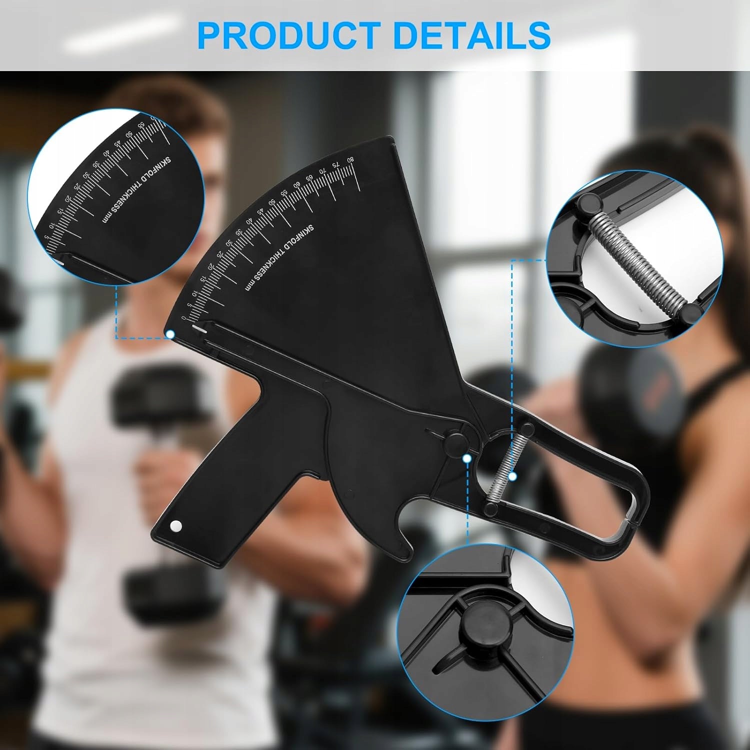 0 80MM BODY FAT MEASURING PLIERS WITH CLEAR SCALE Model pince adipeuse