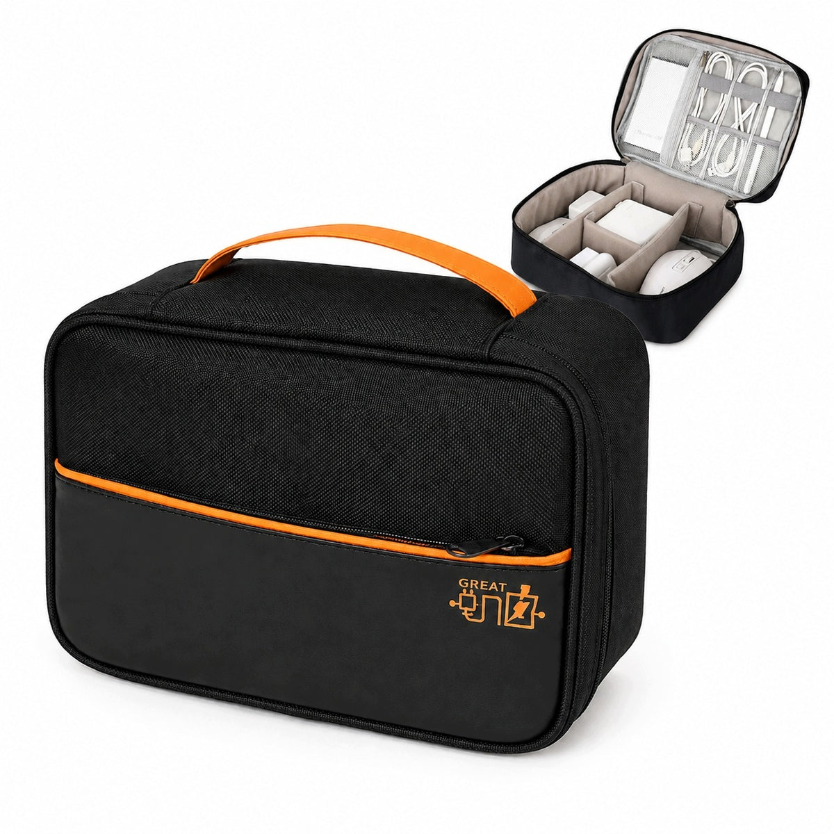 0028 Bag Cable Organizer Chargers Accessories Electronic Partitions