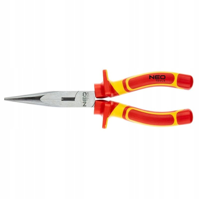01-225 Straight elongated pliers 200 mm 1000V, polished NEO TOOLS Packaging status original