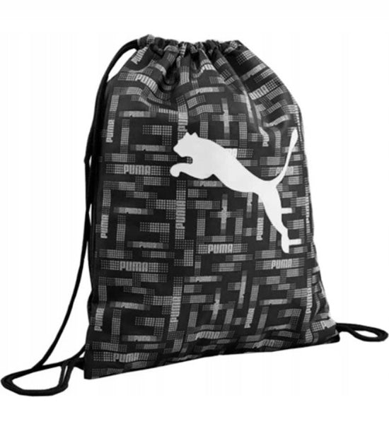 0172 BAG BACKPACK PUMA GYM SACK two compartments BLACK