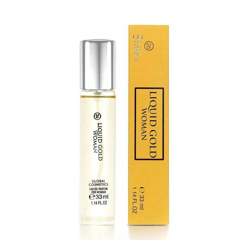 026 PERFUME WOMEN'S perfume PERMANENT FRAGRANCE LIQUID GOLD 33ml