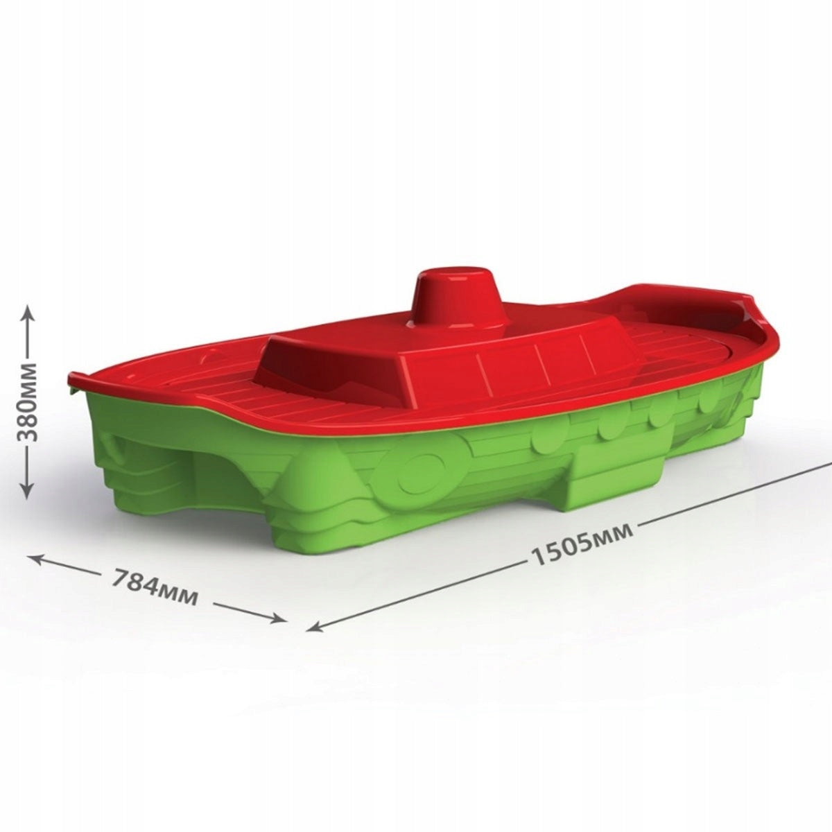 03355 SANDBOX WITH LID CLOSED SHIP BOAT DOLONI GREY EAN (GTIN) 634881918842