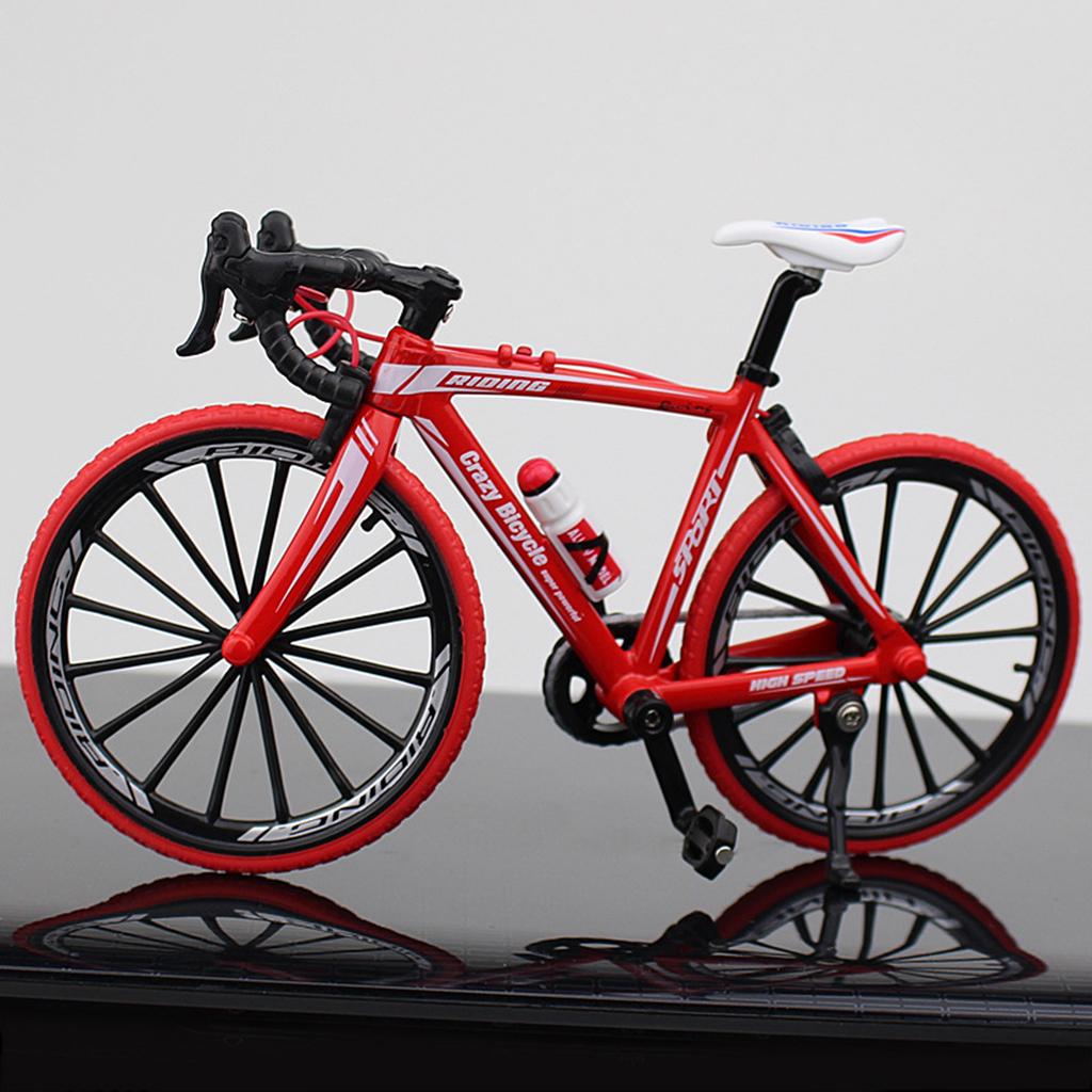 1:10 Bike Model Alloy Simulated Road Model Decoration Gift, Miniature Metal Brand no brand
