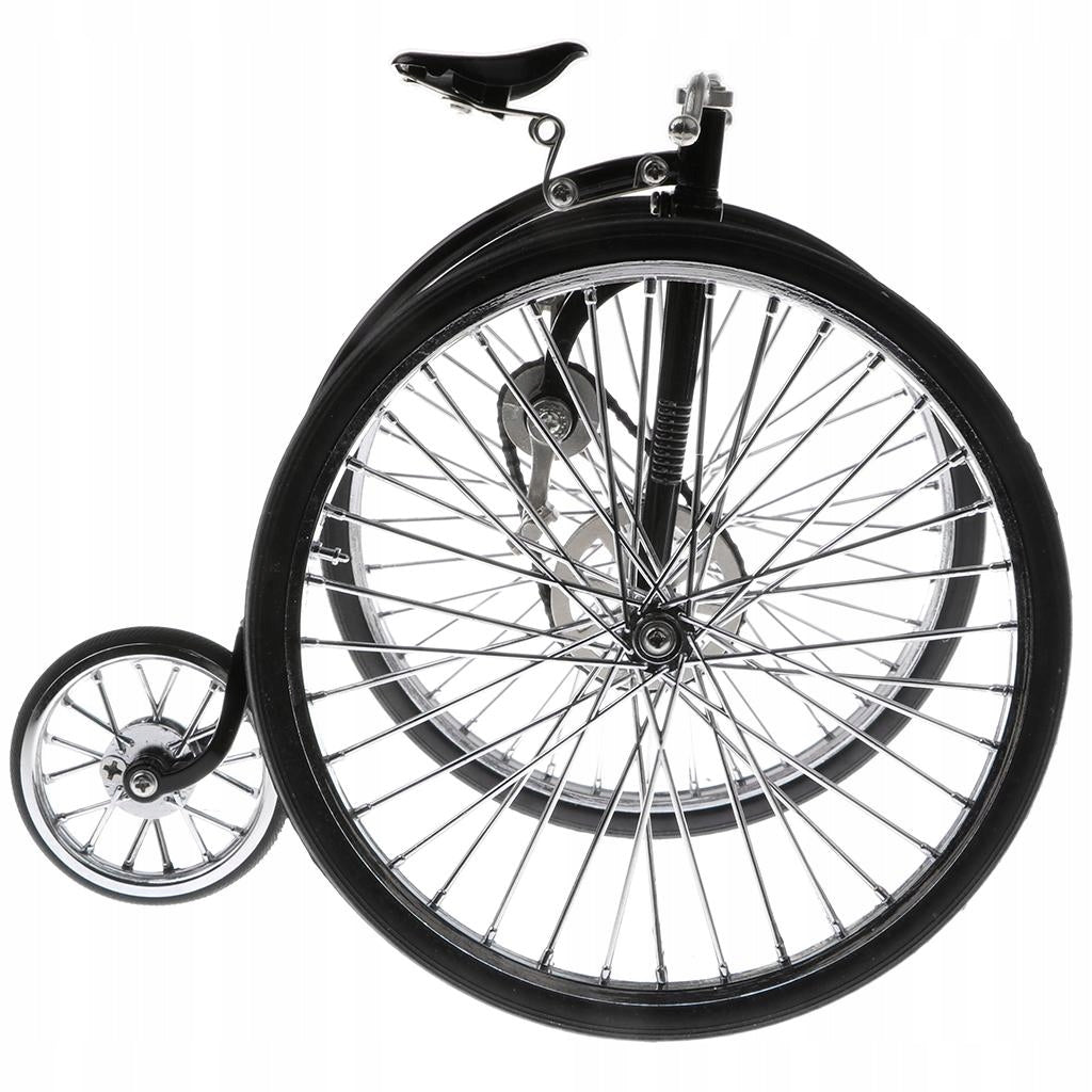 1:10 Scale Alloy Tricycle Bike Model, High Wheel Bicycle Model Figurines Brand no brand