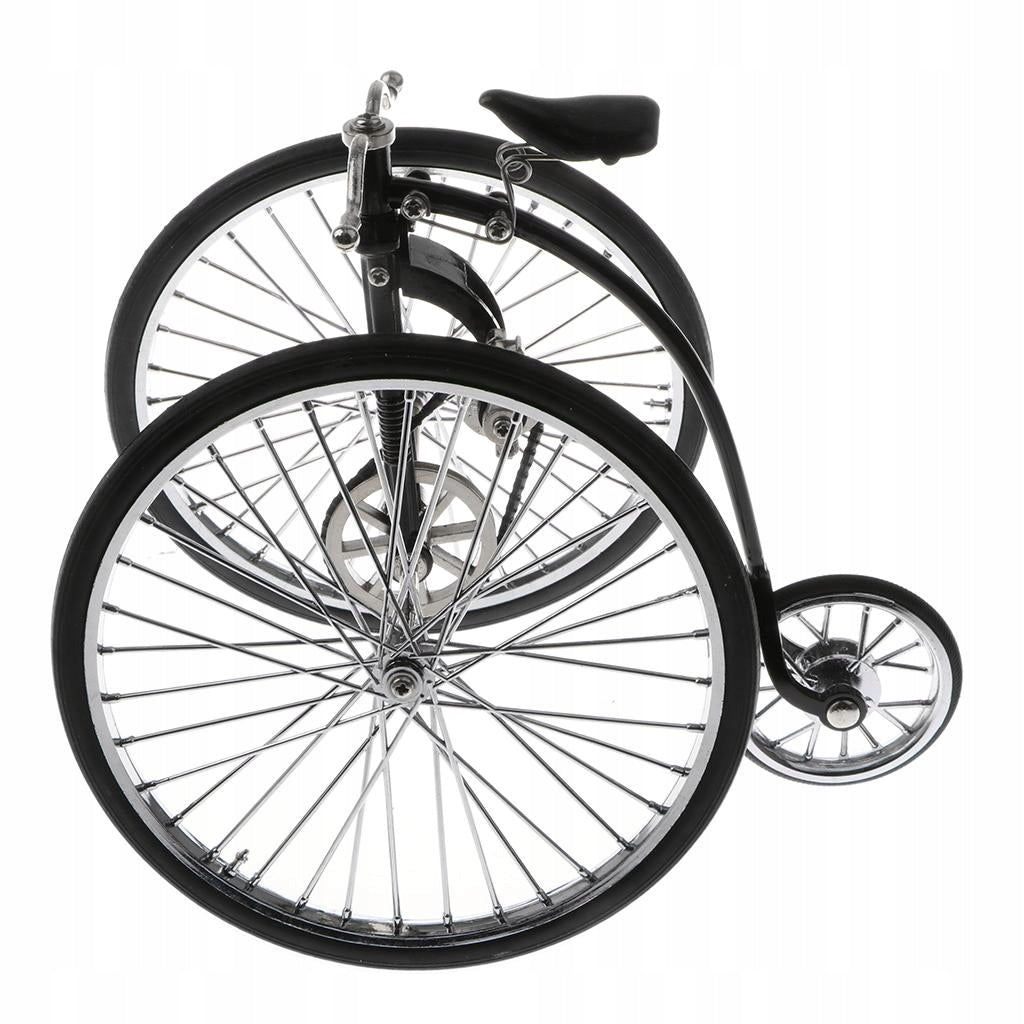 1:10 Scale Alloy Tricycle Bike Model, High Wheel Bicycle Model Figurines Packaging status original