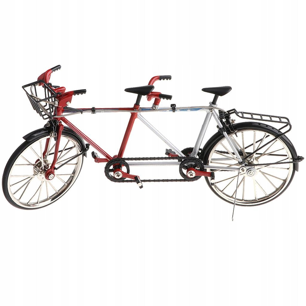 1:10th Diecast Bicycle Tandem Bike Model Replica Toy Desktop Crafts Black