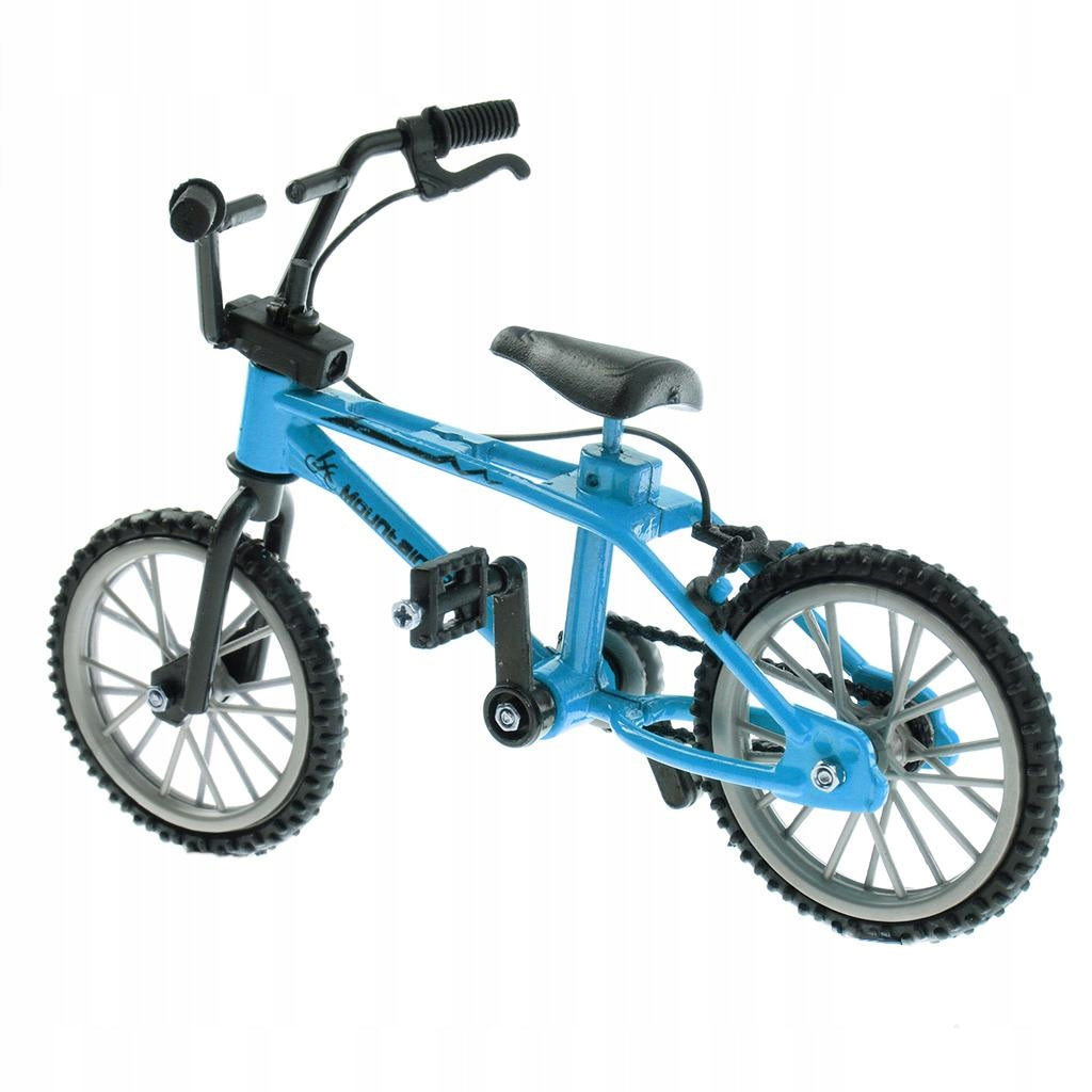 1:24 Mini Alloy Finger Bike Bicycle Diecast Model Desk Gadget Toy Blue #2