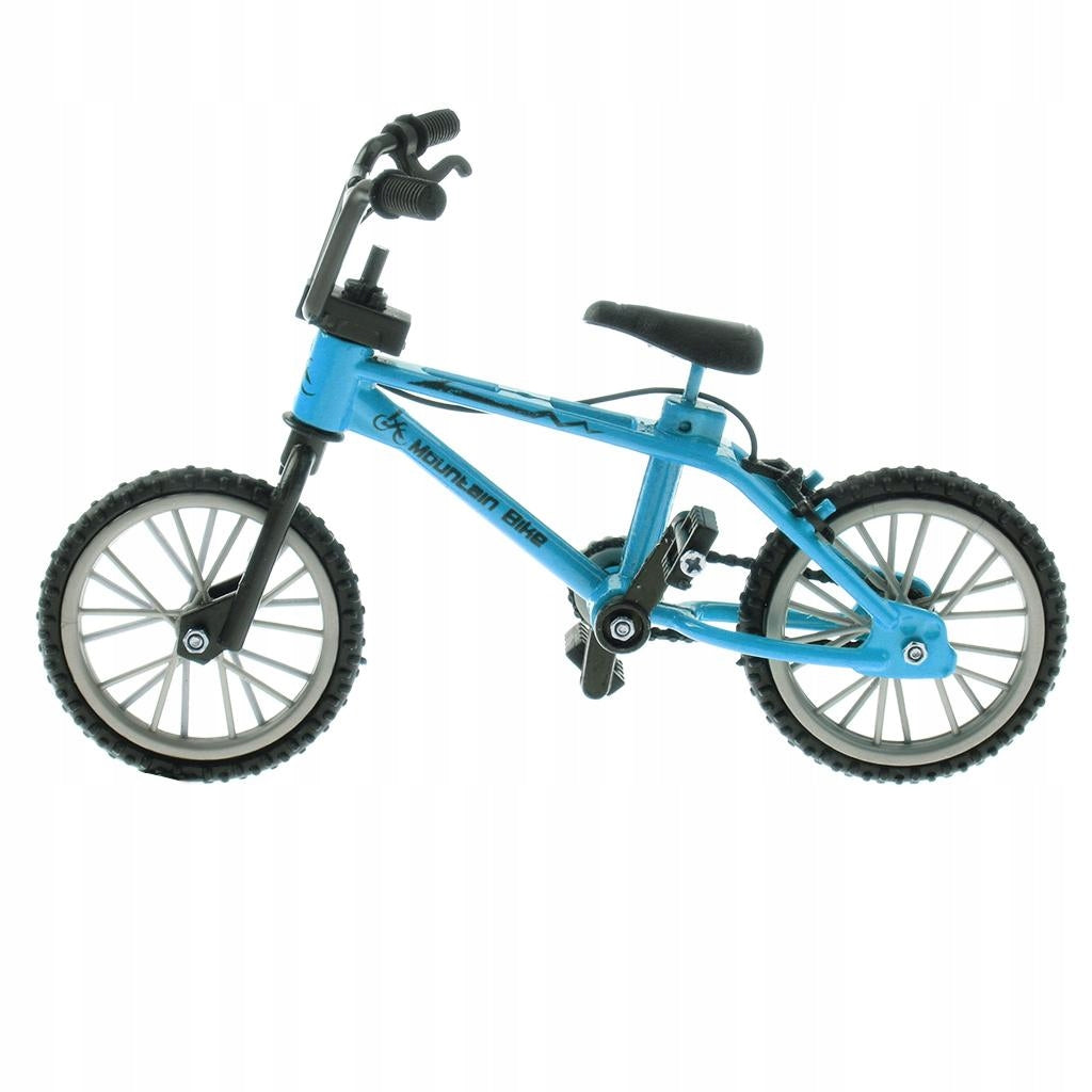 1:24 Mini Alloy Finger Bike Diecast Model Desk Gadget Toy Blue #2