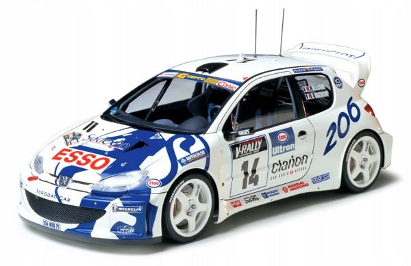 Kunststoff-Montagemodell Tamiya - Peugeot 206 WRC, 1/24, 24221 