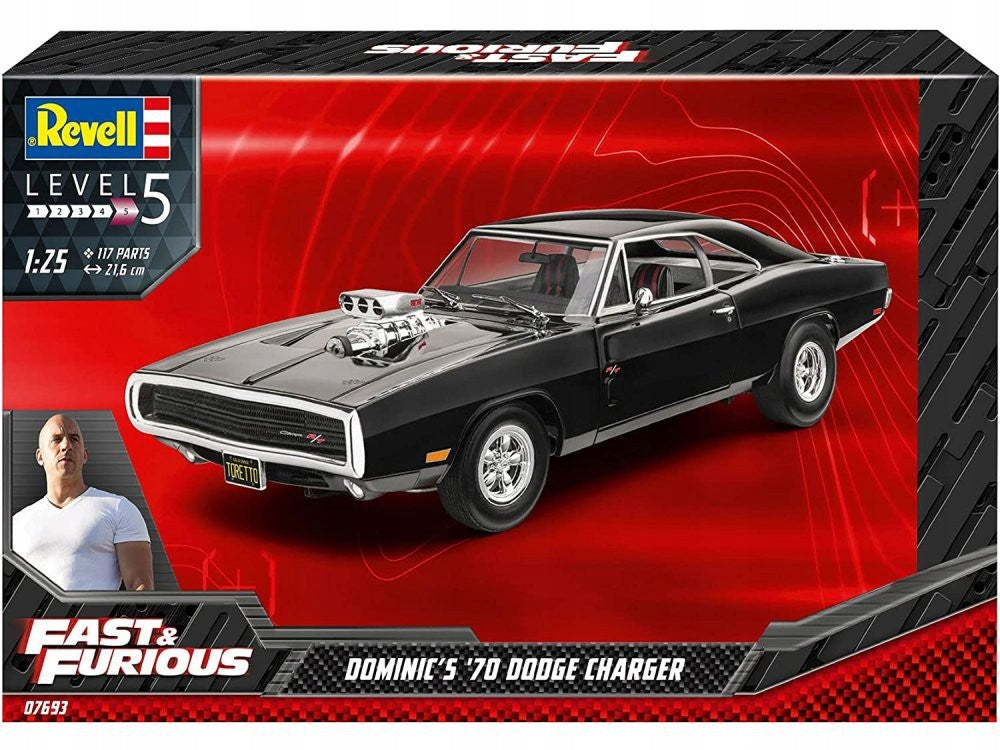 Konstruktorius Revell - Fast & Furious Dominics 1970 Dodge Charger, 1/25, 07693