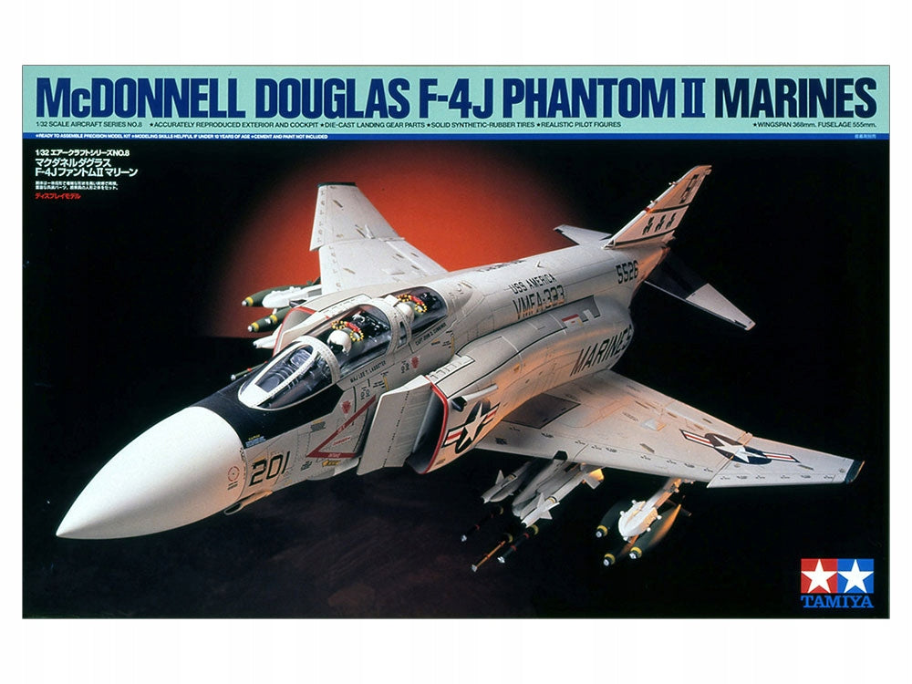 Plastikinis surenkamas modelis Tamiya McDonnell Douglas F-4J Phantom II Marines, 1/32, 60308