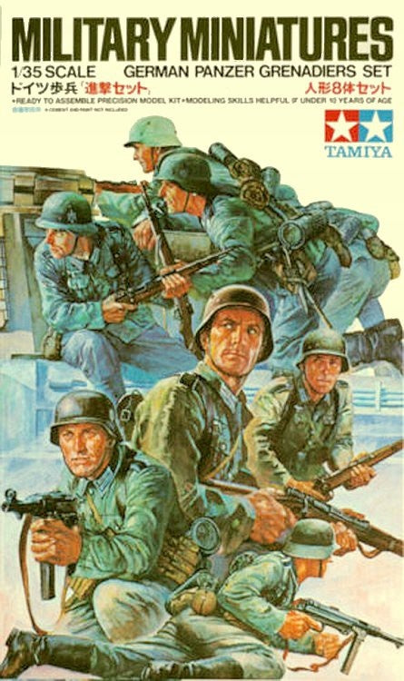 Kunststofffiguren Tamiya Deutsches Panzergrenadiere-Set 