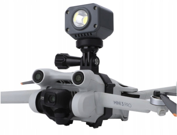 1/4' DJI Mini 3 PRO Mount for GoPro + LED Flashlight