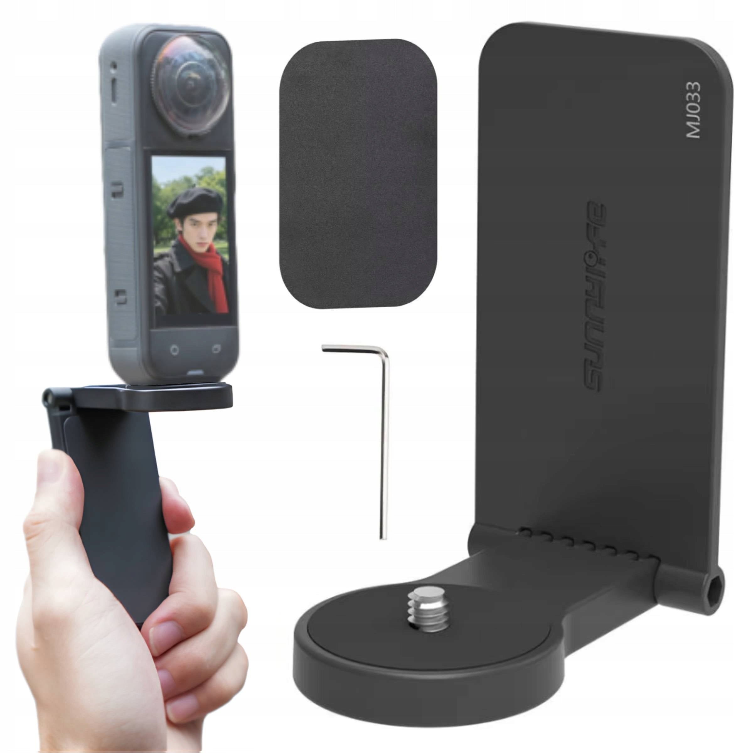 1/4" Thread Rotary Bracket for DJI OSMO 360 Pocket 3 Insta360 GO Ultra
