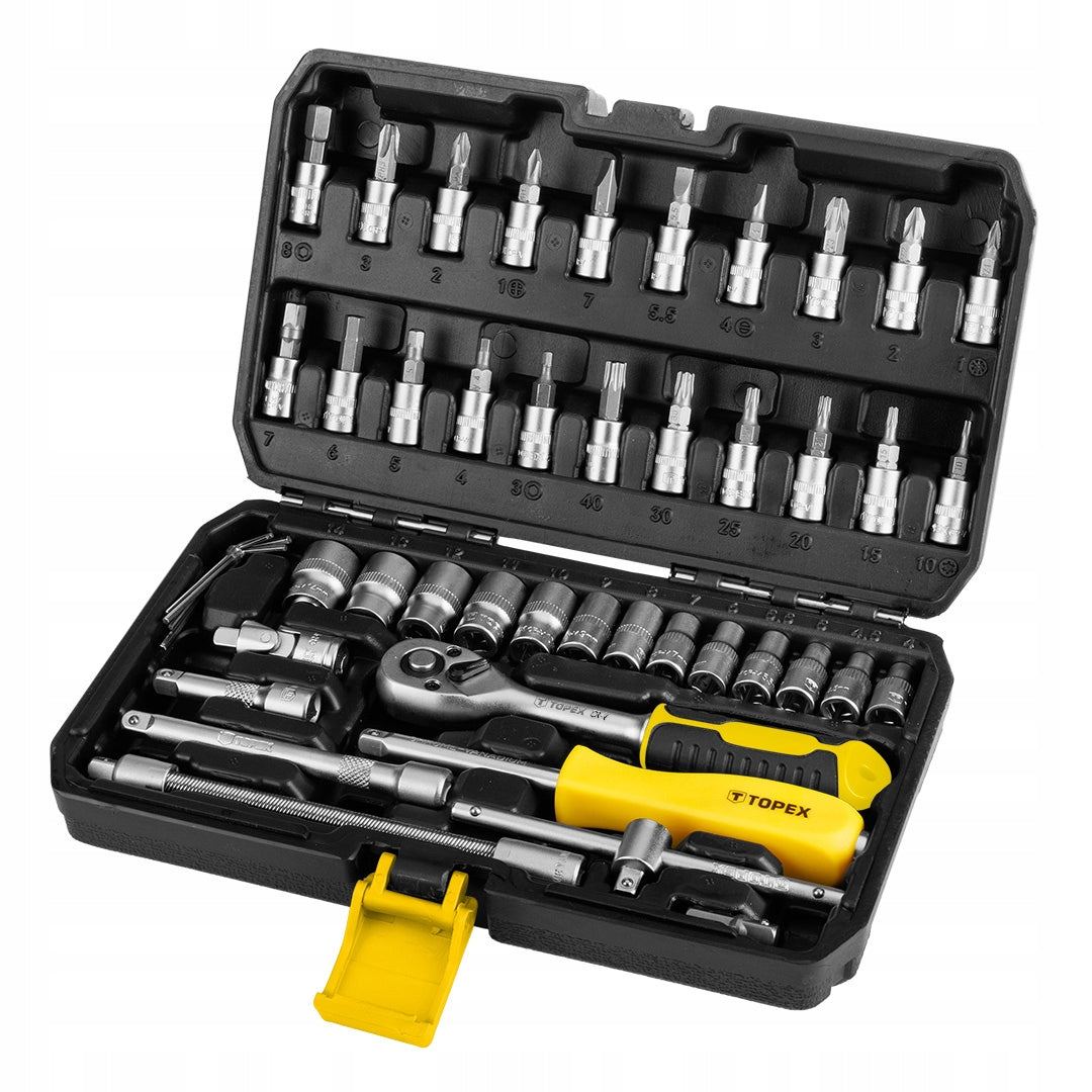 1/4" socket wrenches, set of 46 pcs.