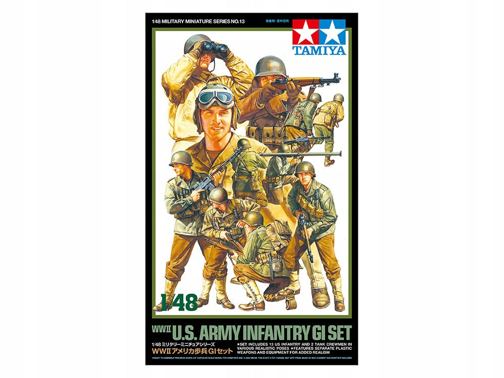 Modell Tamiya WWII US Army Infantry GI Set, 1/48, 32513 