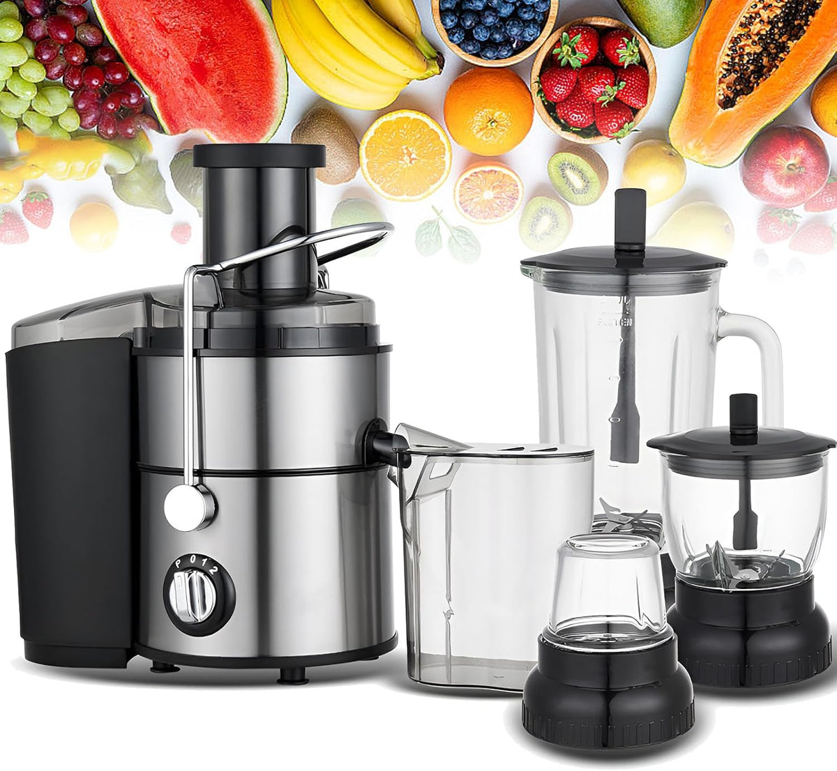 1,5 L Multifunction Jucern Machines, 4 In 1 Juicers And Blender, Full
