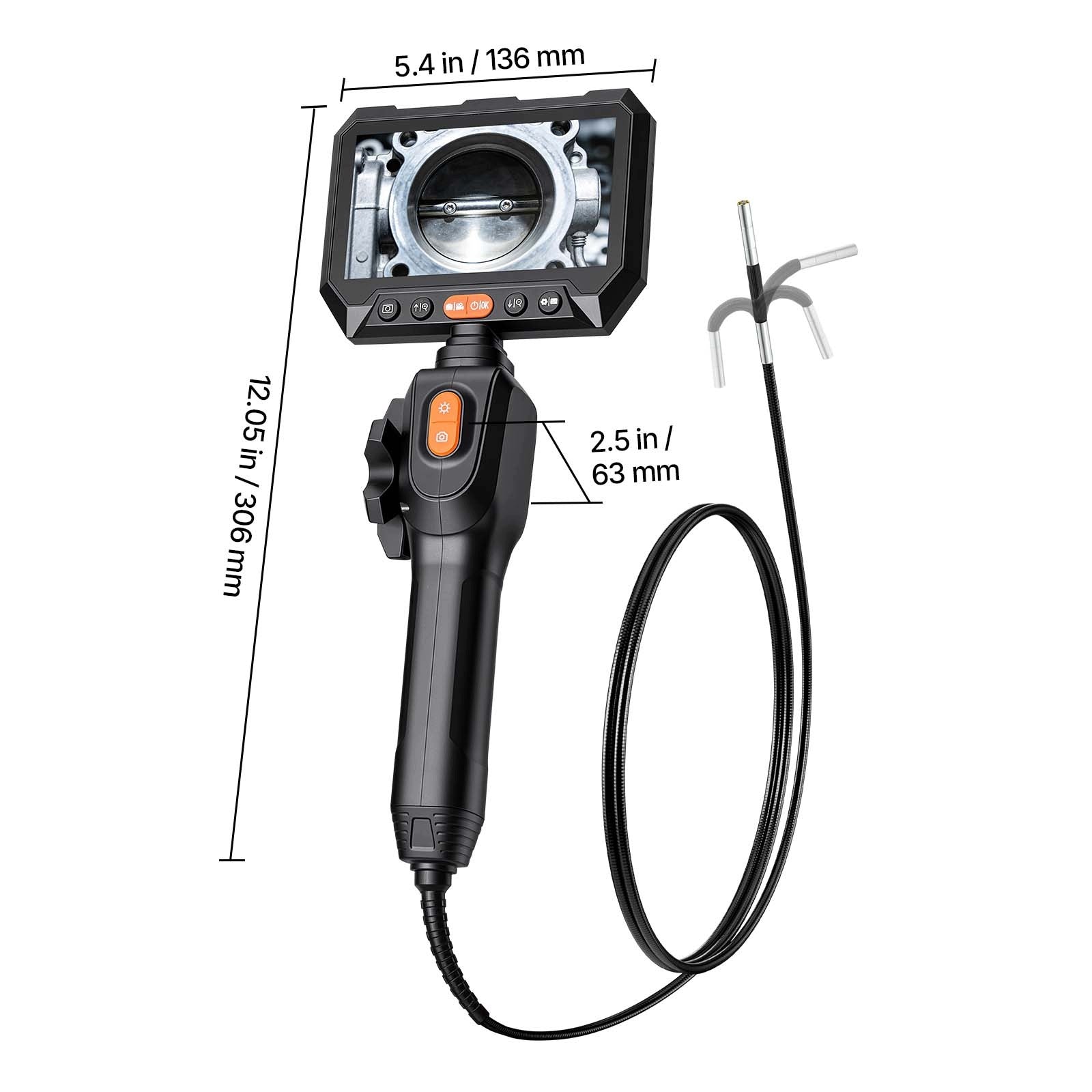 1,5M Endoscope Camera With Two-Way Moving Head And 5" Display Manufacturer code ZXKQXNKJ2MDJ