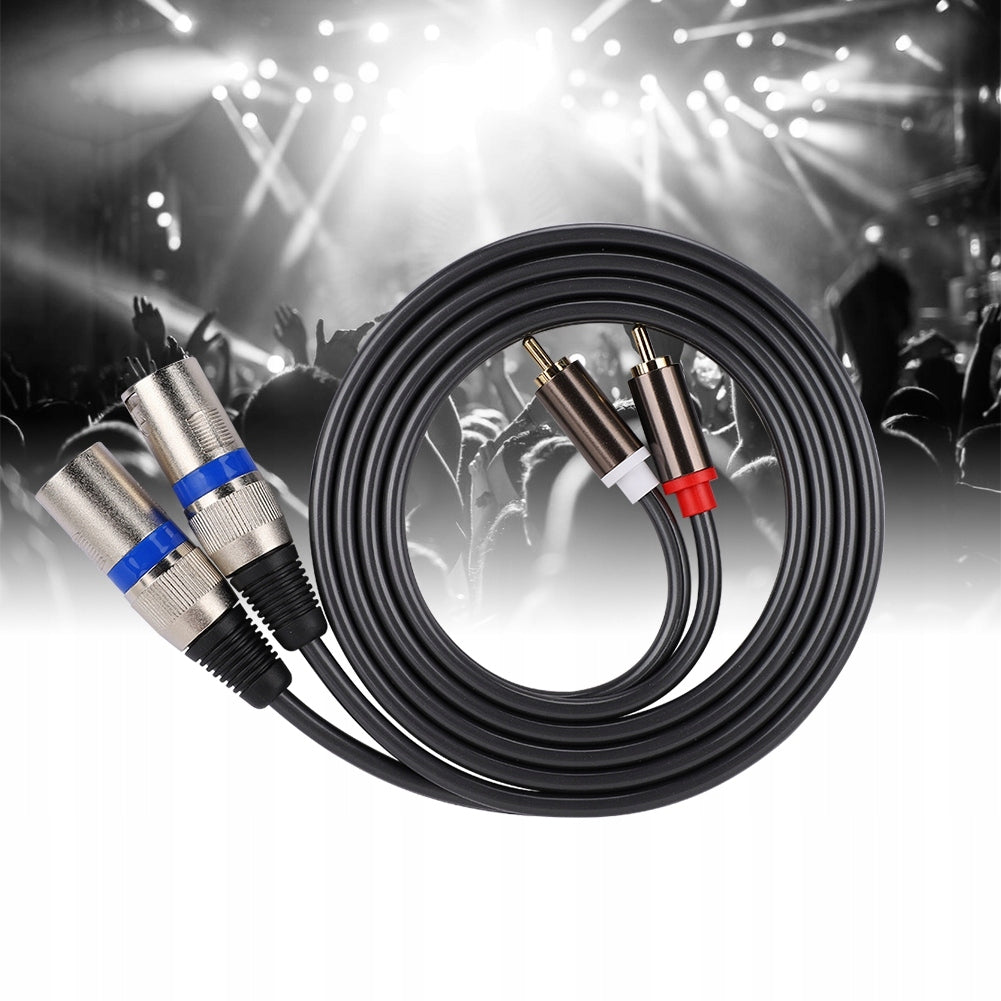 1,5M FOR MEN RCA TO XLR MALE AUDIO ADAPTER CABLE DW Brand no brand