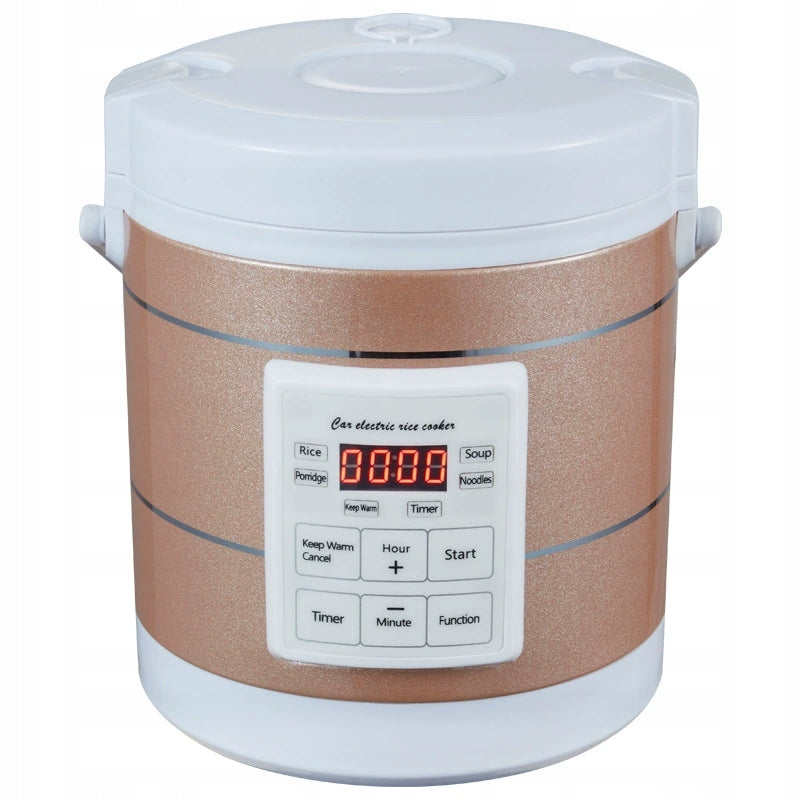 1.6L 180W 12V/24V Portable Multicooker with Steaming Function