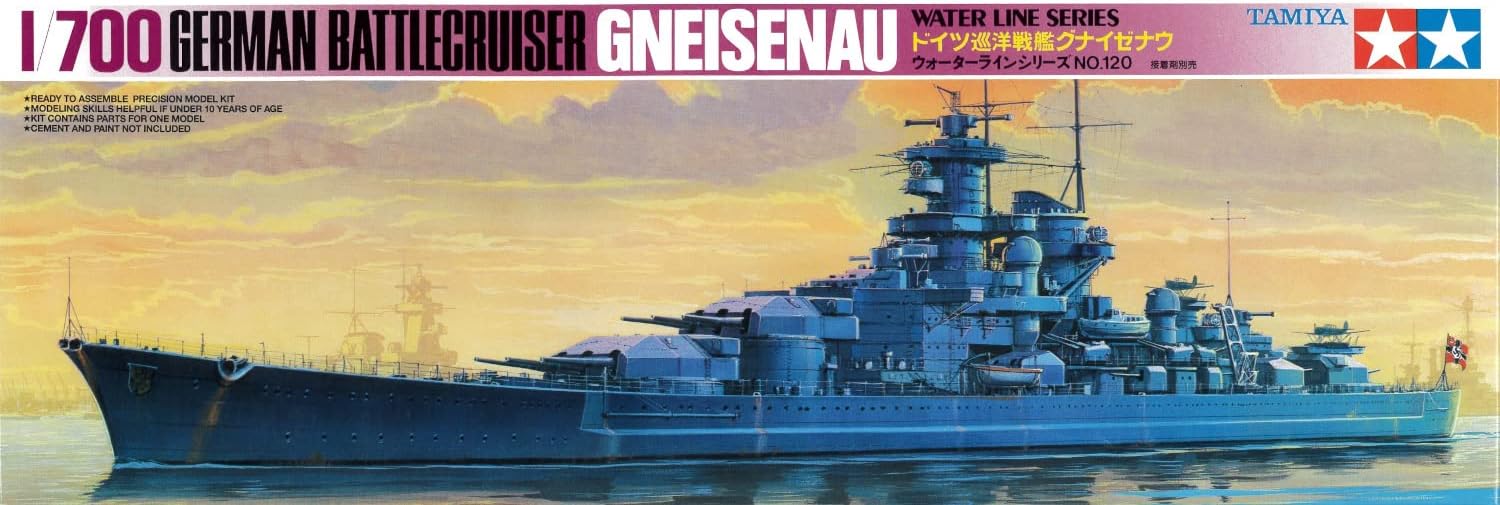 Vokiečių mūšių laivas Tamiya German Battlecruiser Gneisenau