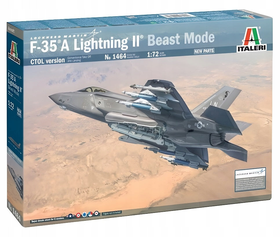 Konstruktorius Italeri F-35A Lightning II Beast Mode 1464