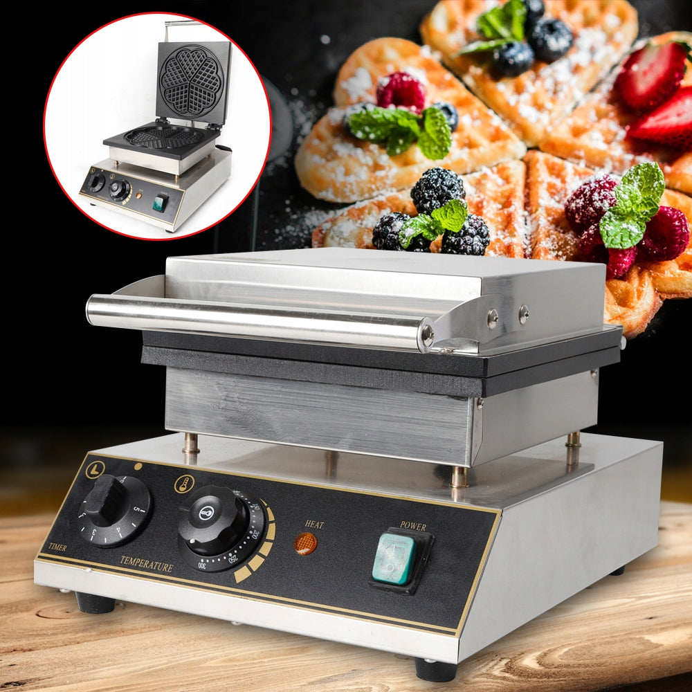 1.75KW HEART-SHAPED CLASSIC WAFFLE MAKER NON-STICK WAFFLE MAKER Packaging status original