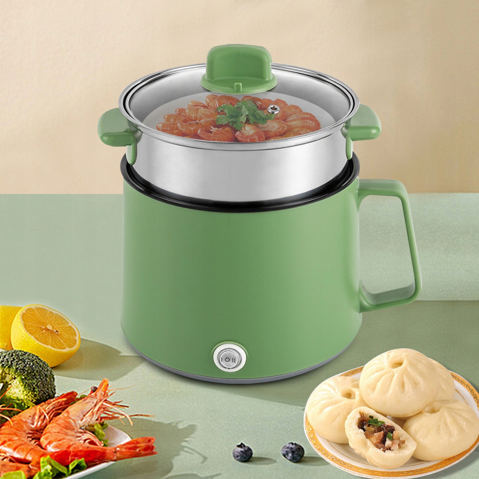 1.7L ANTI-STICK POT ELECTRIC MULTICOOKER WITH DUAL POWER CONTROL Packaging status original