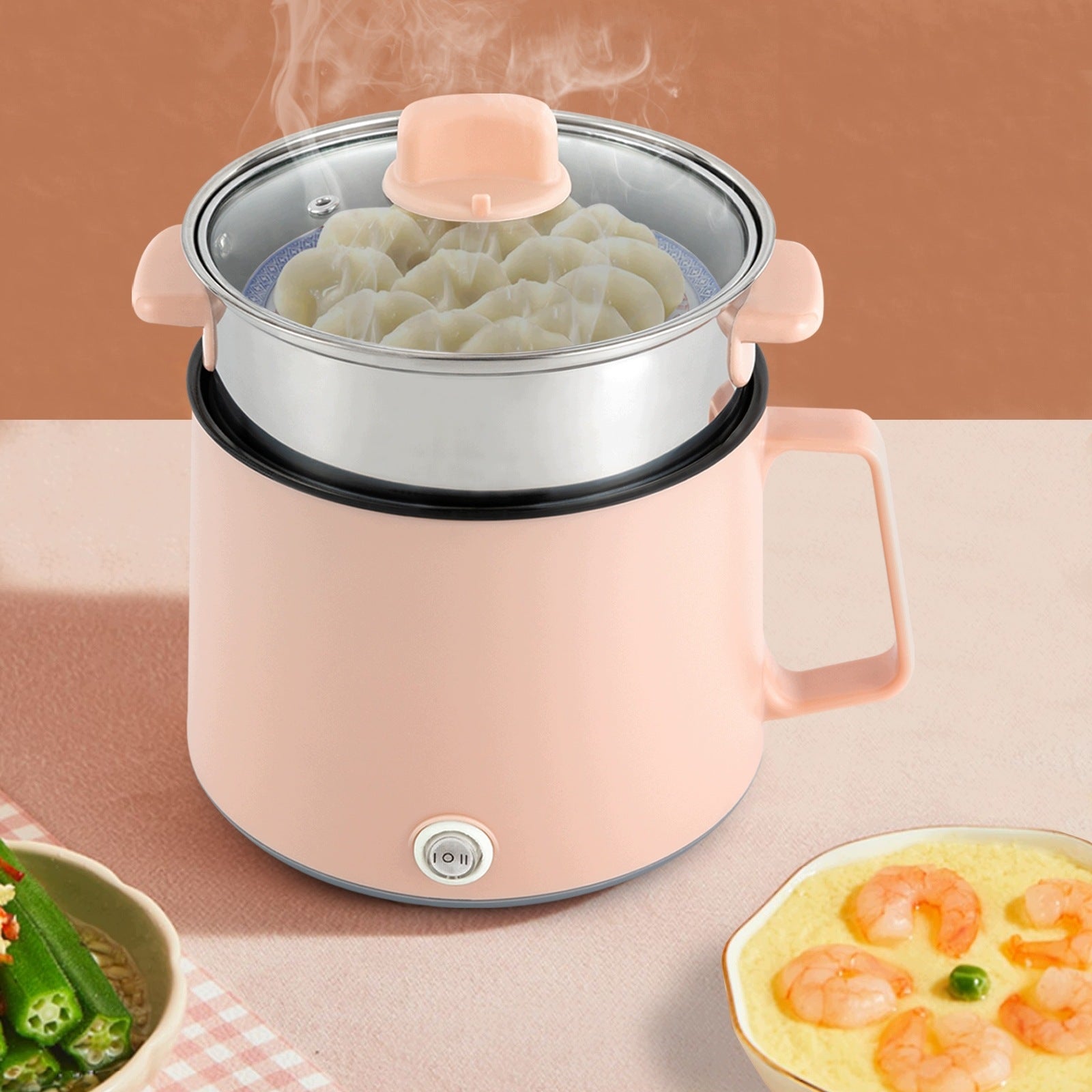 1.7L PORTABLE NON-STICK POT 600W Packaging status original