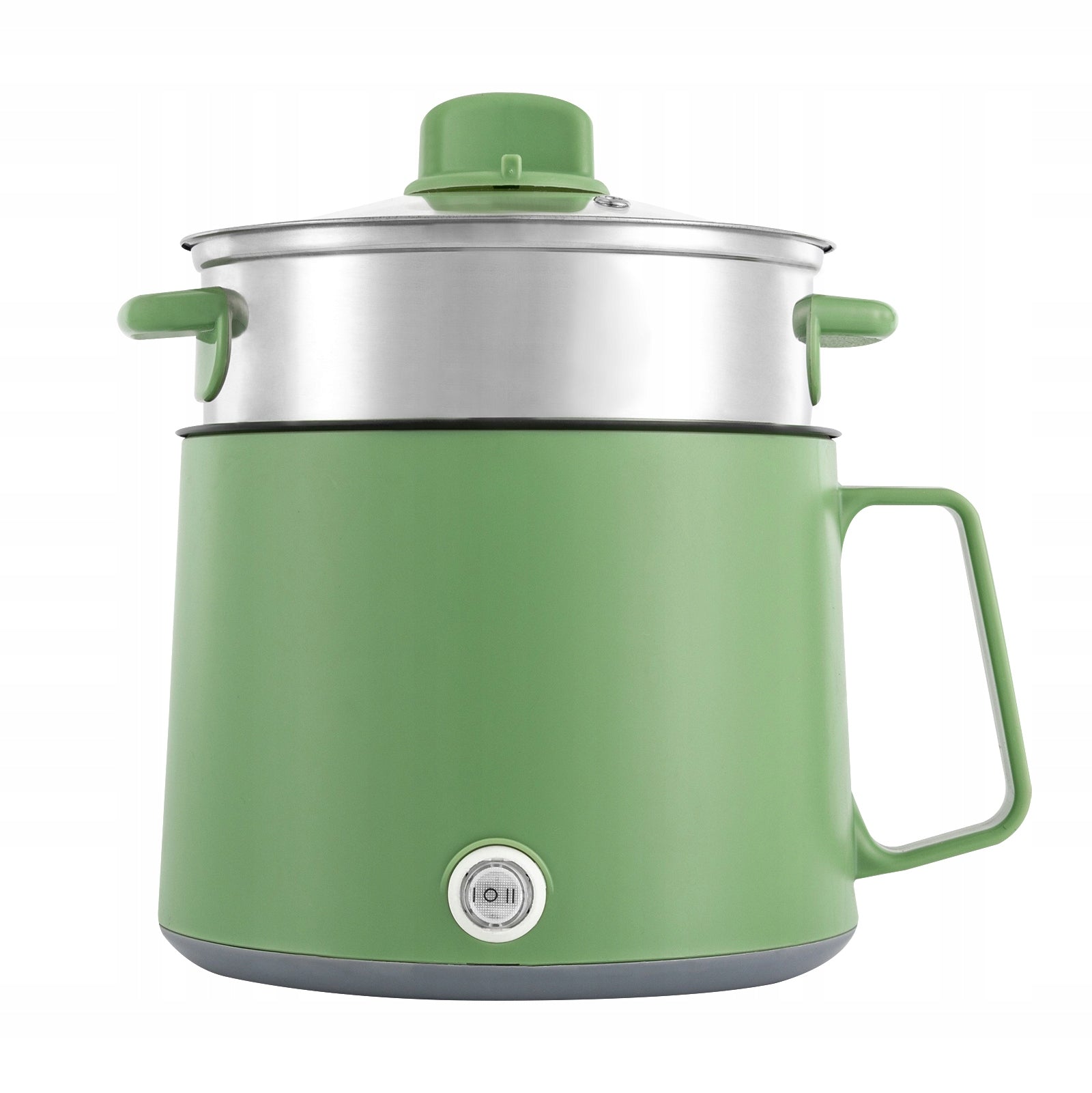 1.7Lportable nonstick pan with steamer insert and two-setting power control