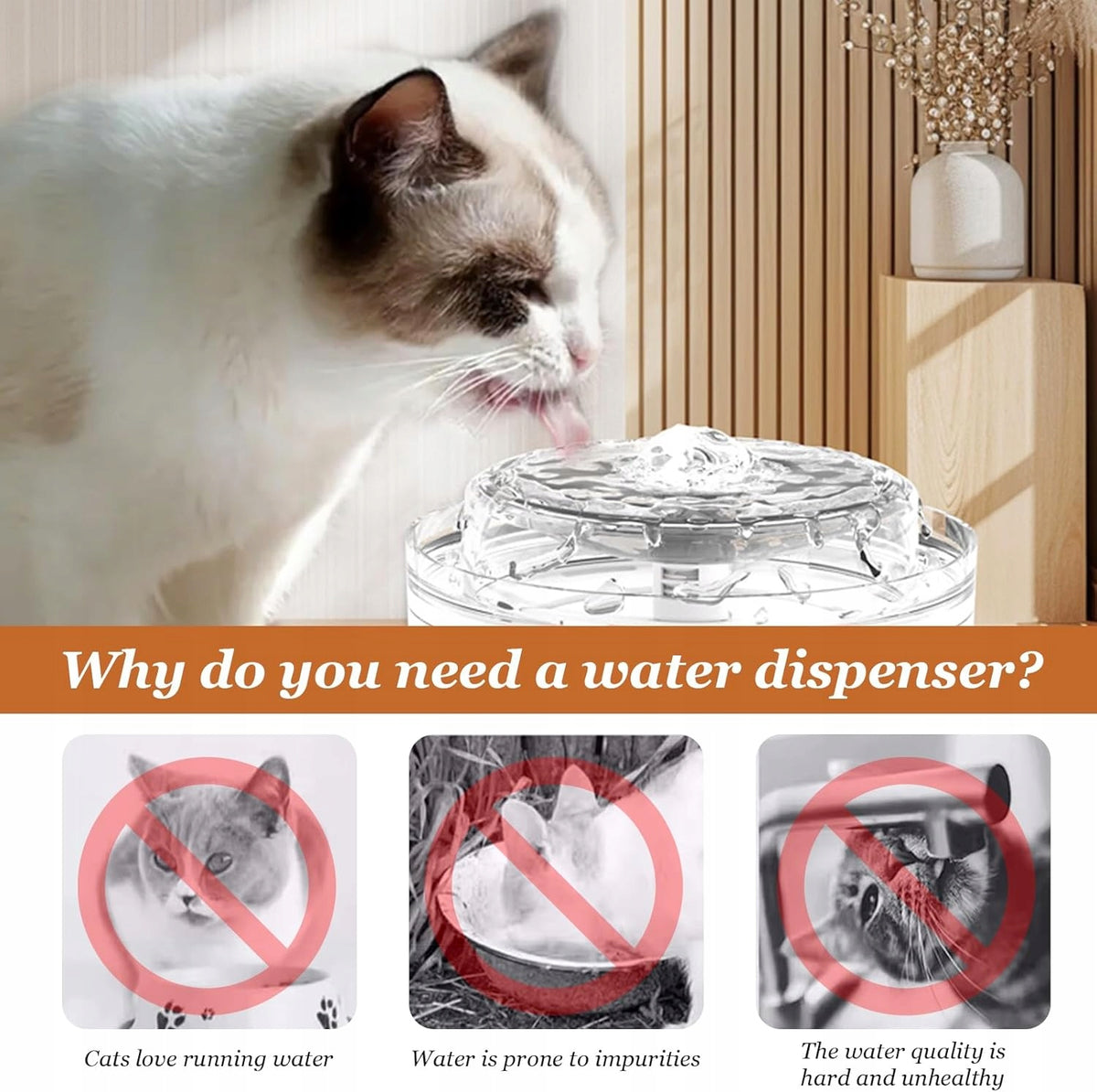 1.8L CAT FOUNTAIN WITH CARBON FILTER - AUTOMATIC AND CLEAN WATER!