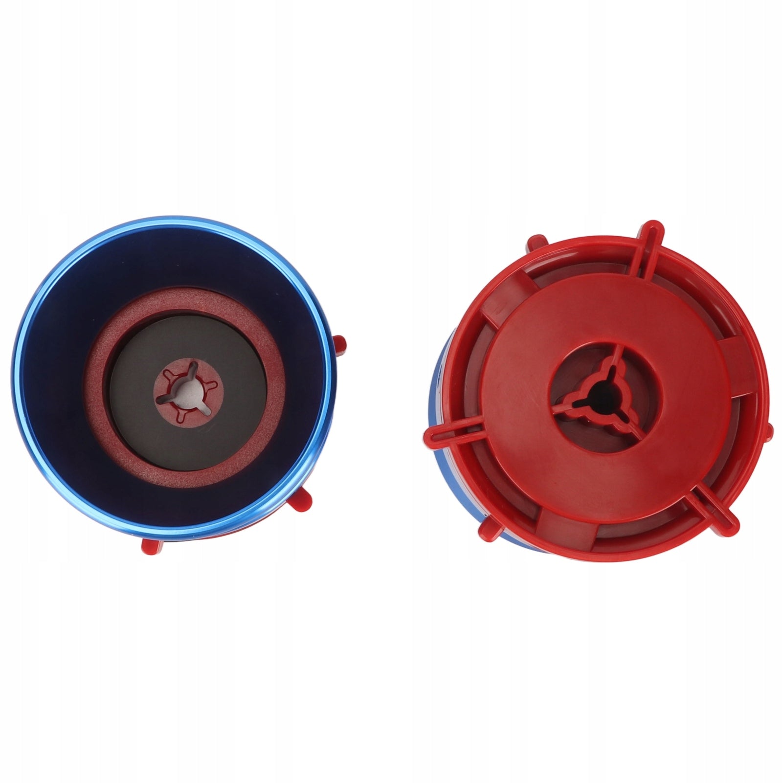 1 PAIR ADAPTERS NAB HUB PROFESSIONAL POLISHED ALUMINUM SPOOL NH Brand no brand
