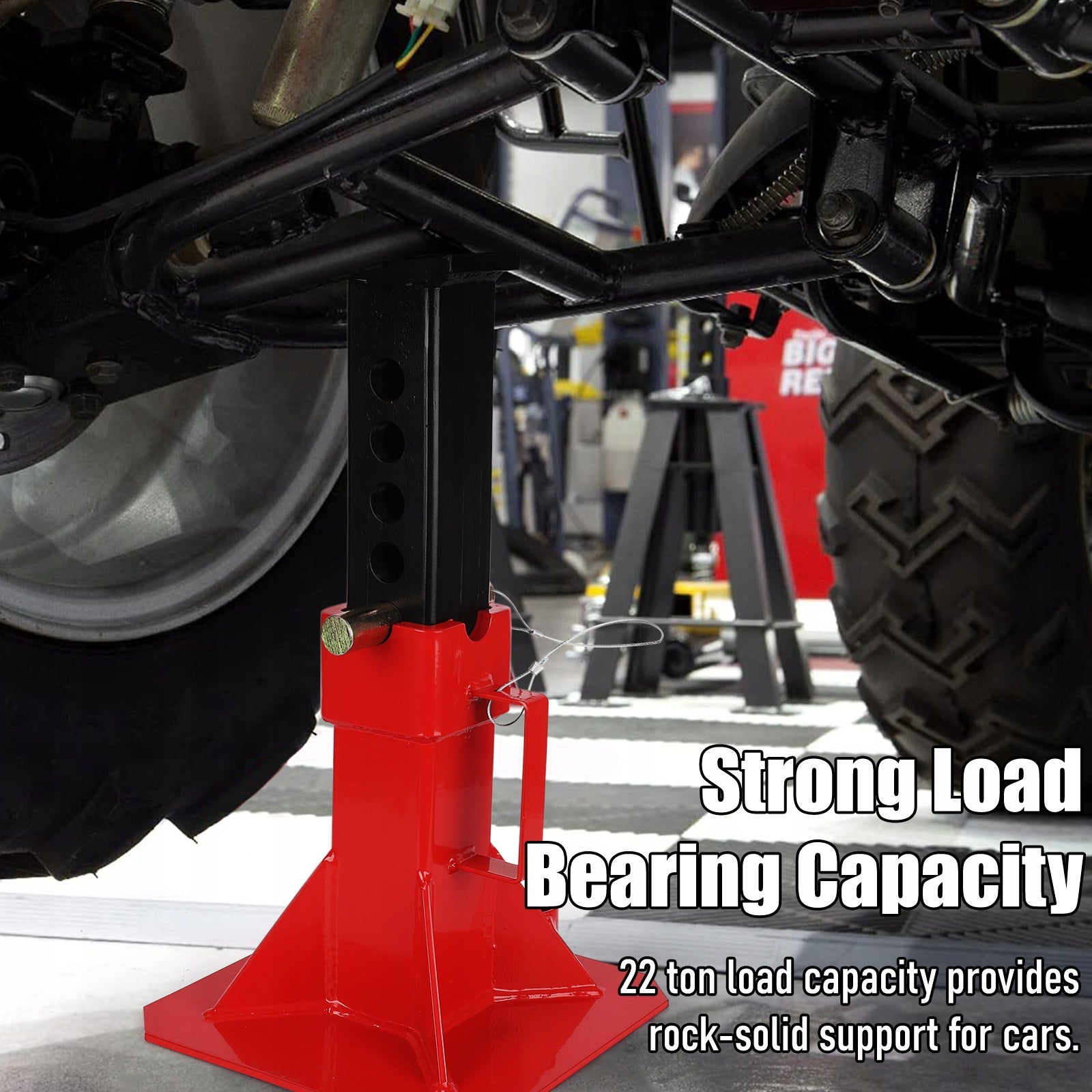 1 Pair, Heavy Duty Jack Stand 33–49 cm, 2T Capacity Brand no brand