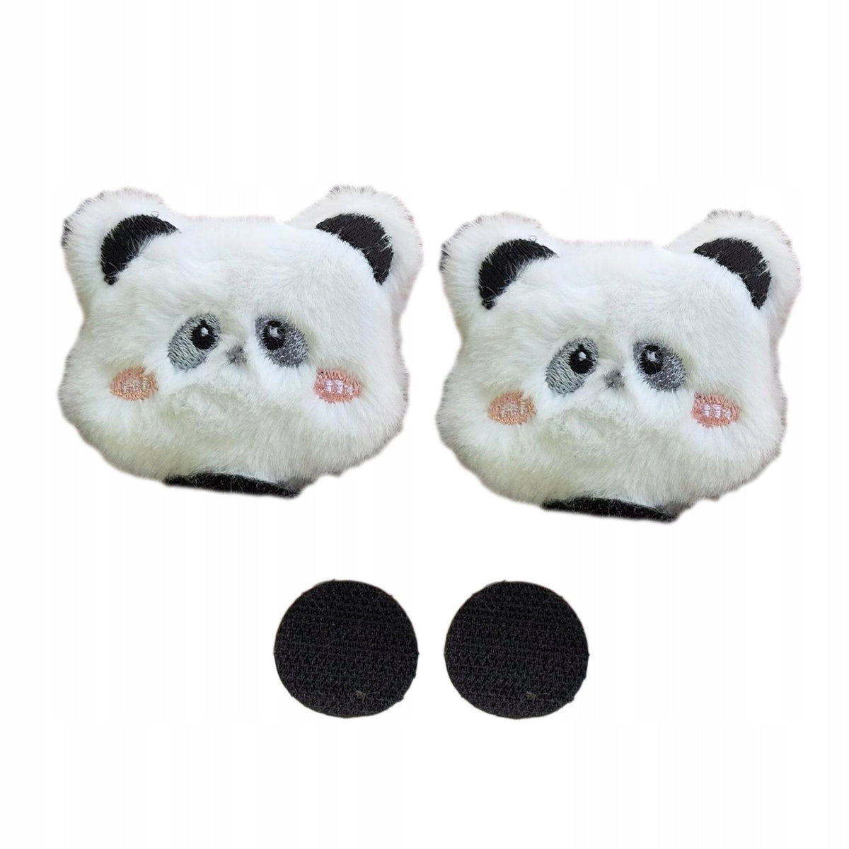 1 Pair Helmet Decorations Fun Plush Animal Lovely Easy to Install Panda Manufacturer no brand