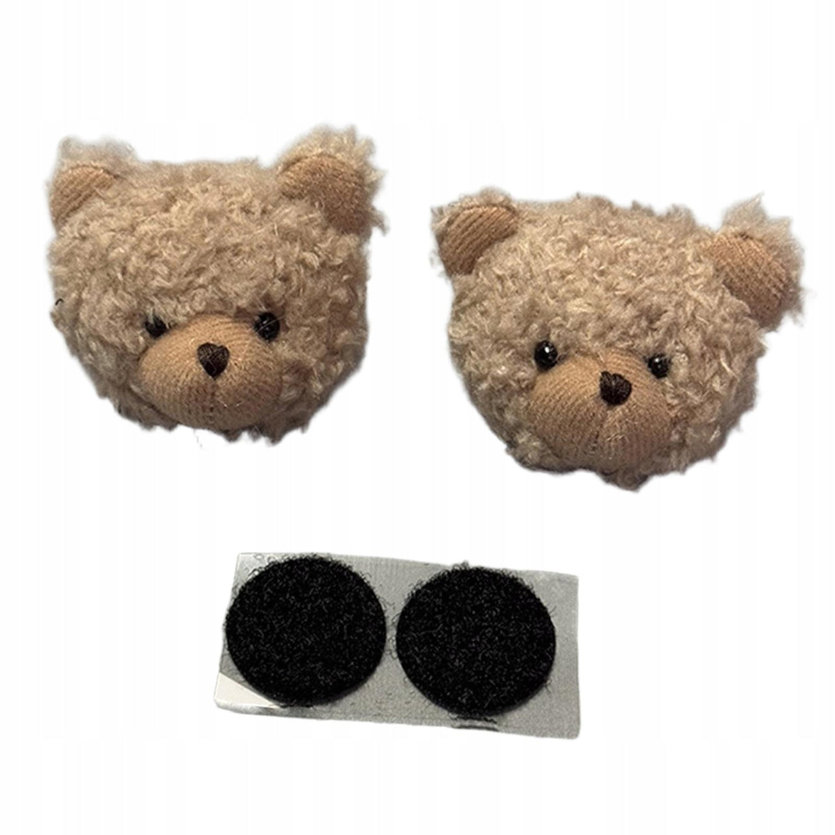 1 Pair Helmet Decorations Helmet Embellishments for Skiing Snowboard Brown Packaging status original